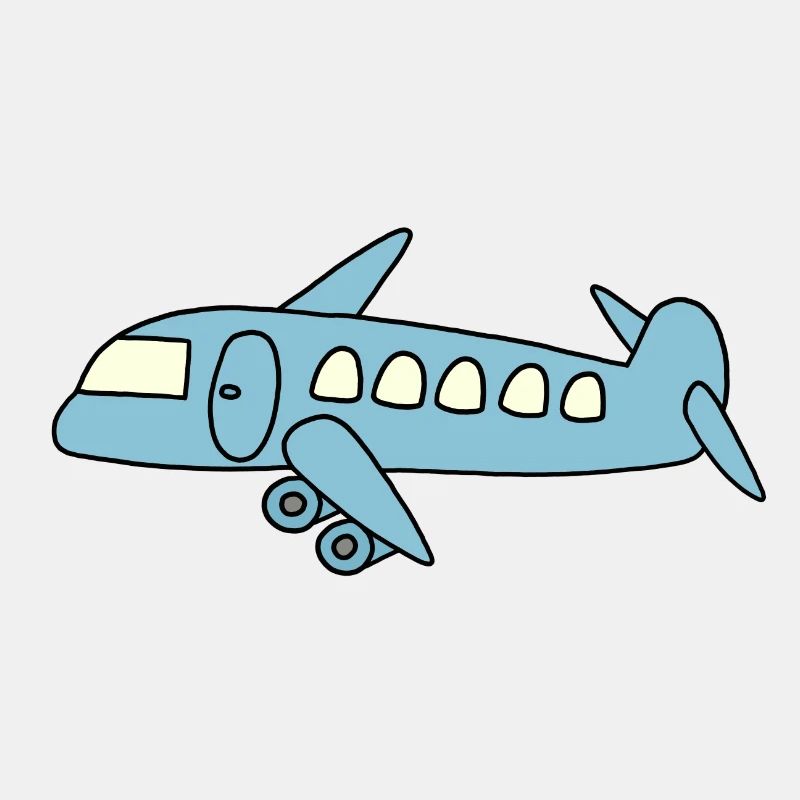 Avion bleu