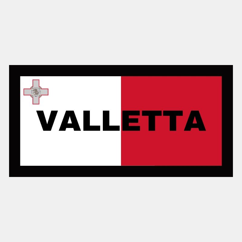 La Valette à Malte Drapeau