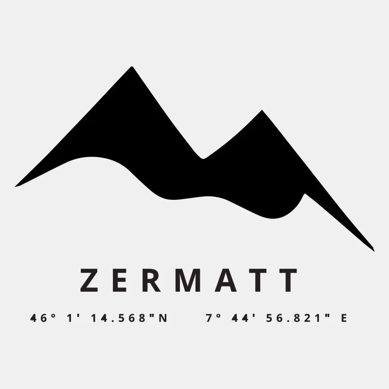 Minimalistisches Zermatt-Logo