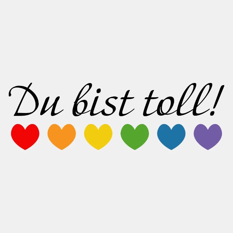 Regenbogenherzchen du bist toll