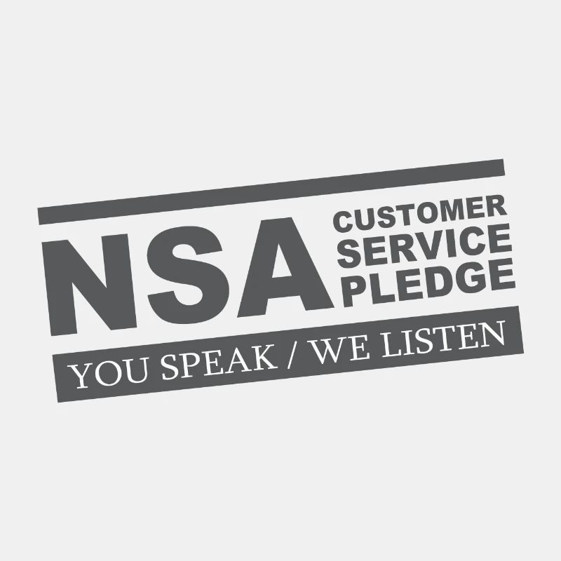 NSA-Kundendienst-Versprechen-T-Shirt