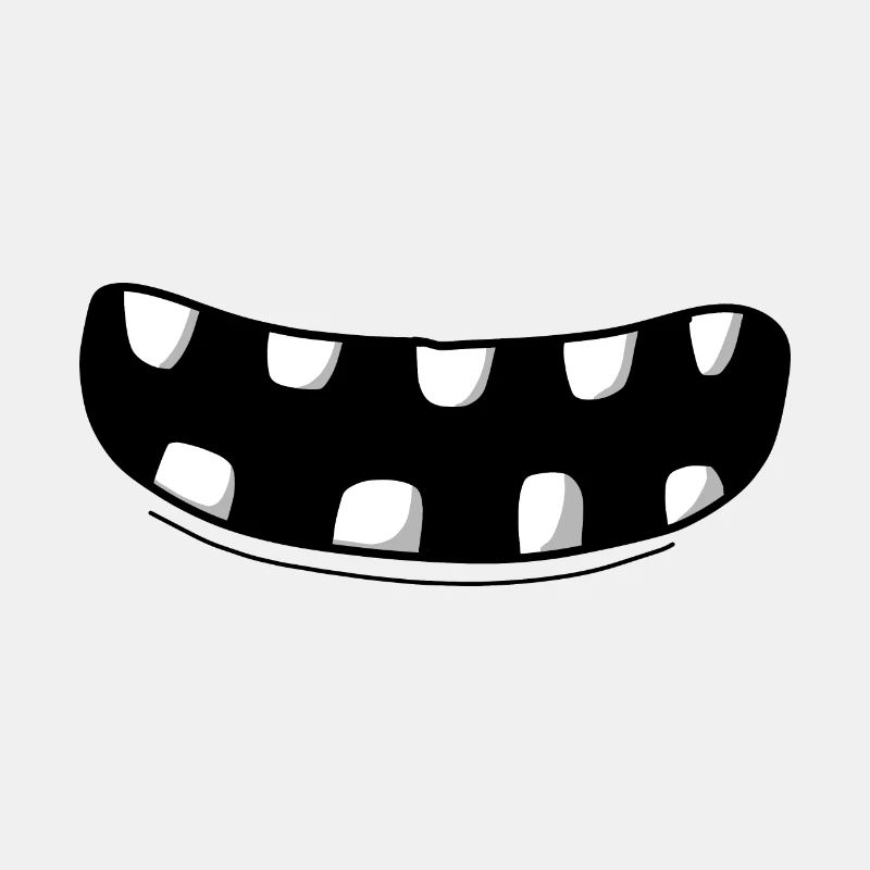 Drôle de bande dessinée bouche