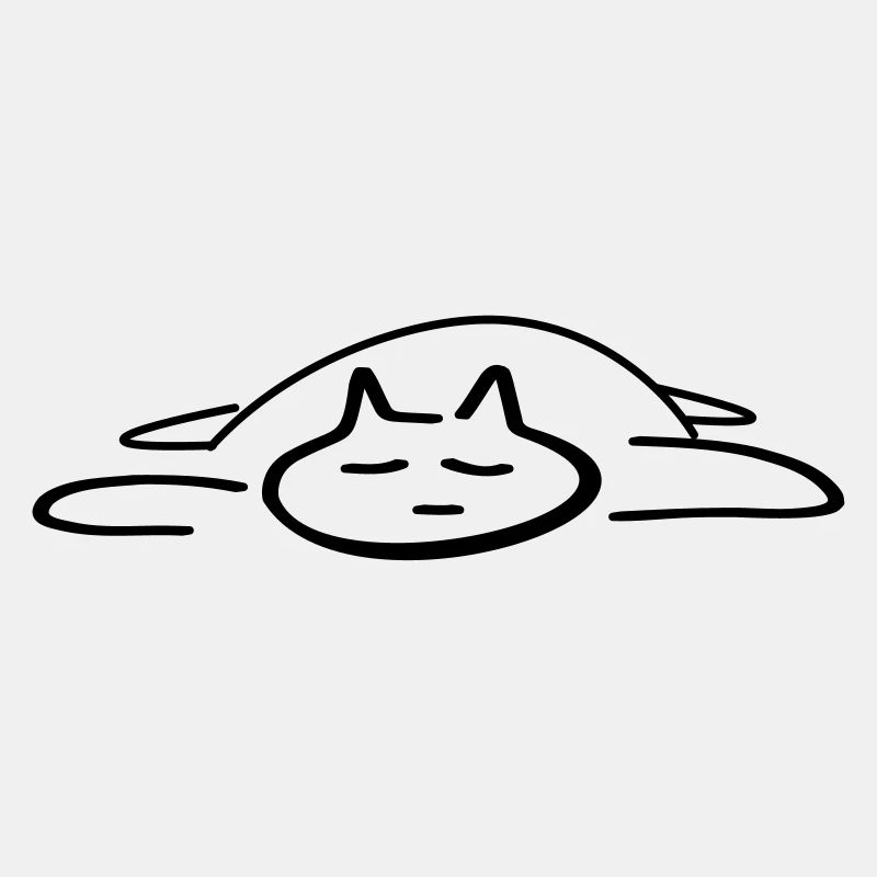 faule Katze