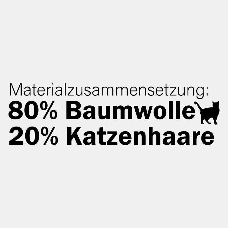 Materialzusammensetzung: 80% Baumwolle, 20% Katzen