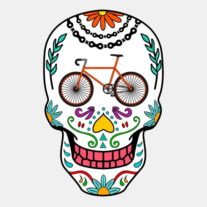 Radfahren Sugar Skull Rennrad