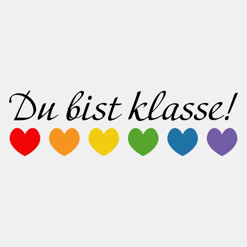 Regenbogenherzchen du bist klasse