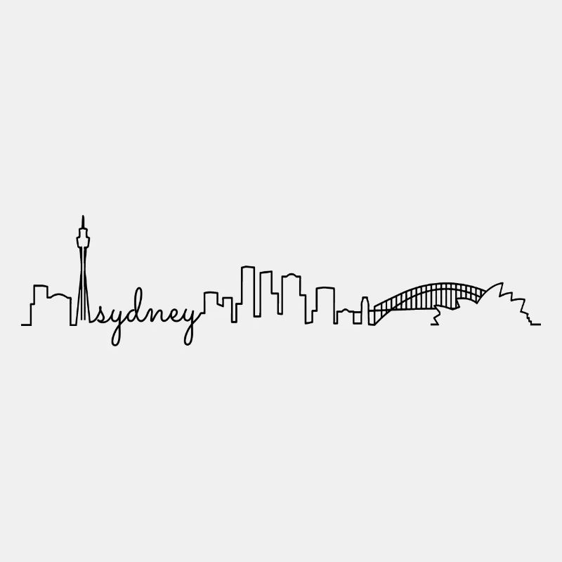Sydney Skyline black