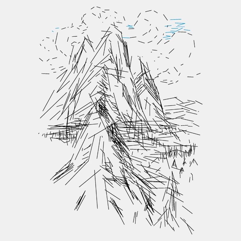 Mountain drawing