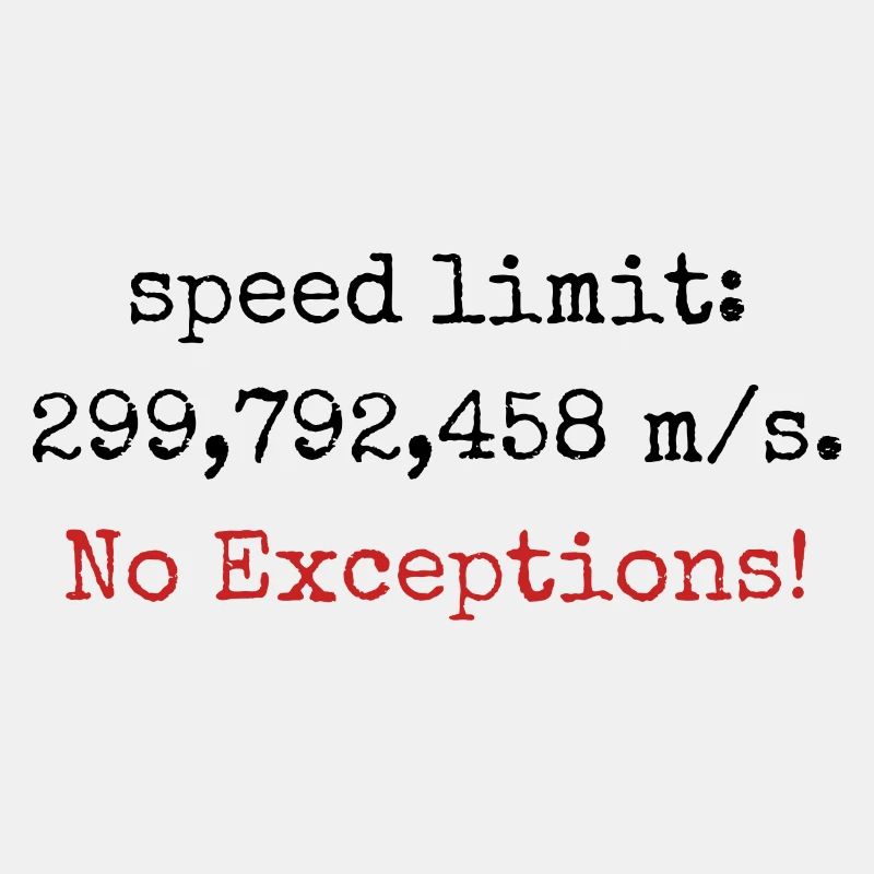 Speed limit - lichtgeschwindigkeit