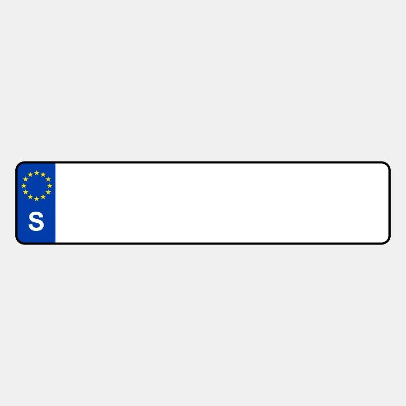 plaque d'immatriculation S