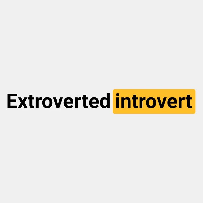 Extroverted introvert (black)