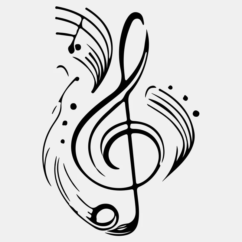Musiknote Notenschlüssel Musiker Symbol