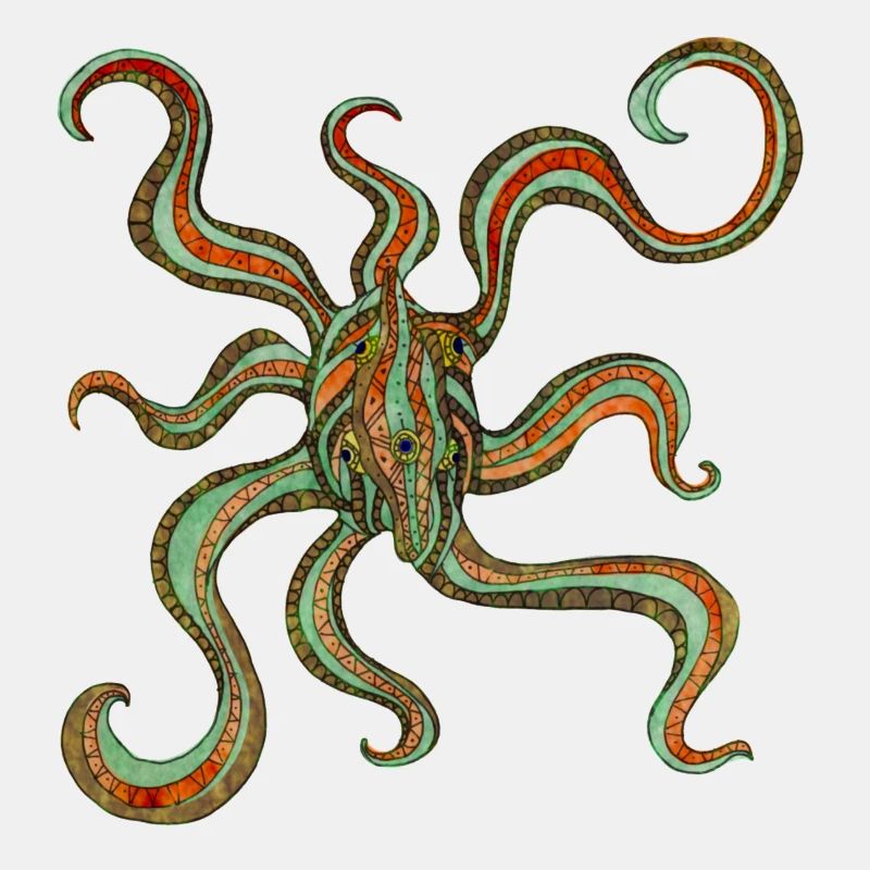 Abstrakter Octopus