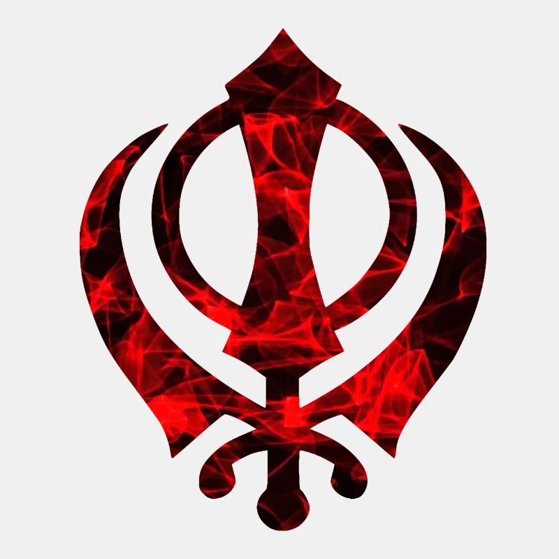 Red Khanda, Khanda Symbol, Sikh Khanda, Sikh Khan