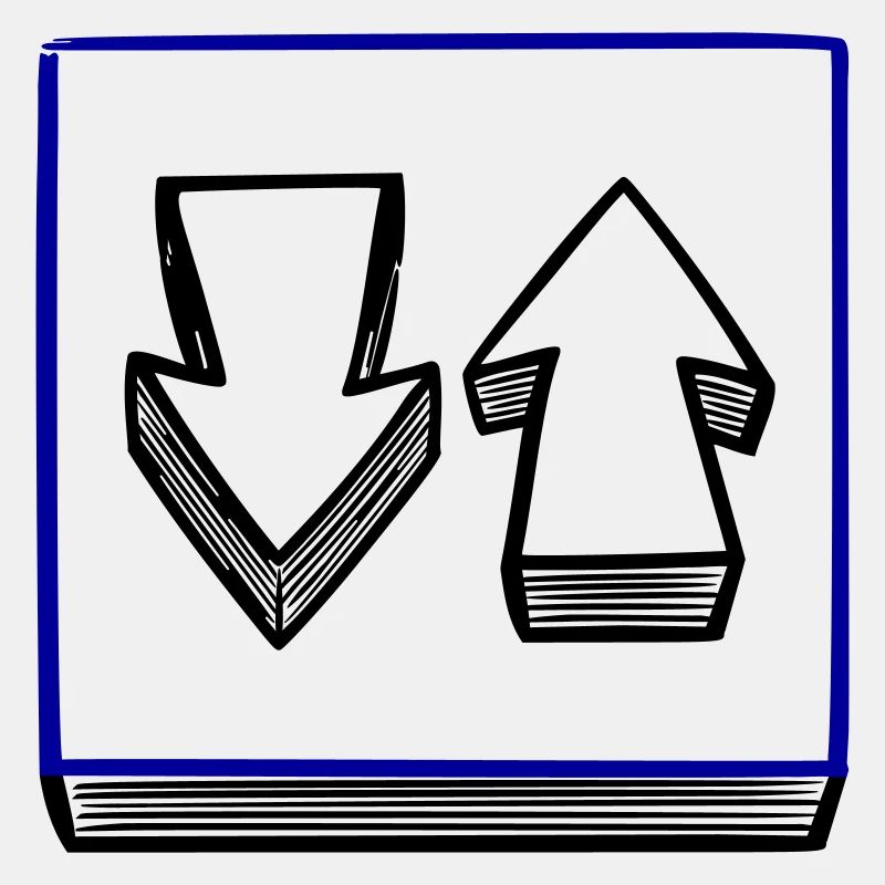 Schild auf und ab