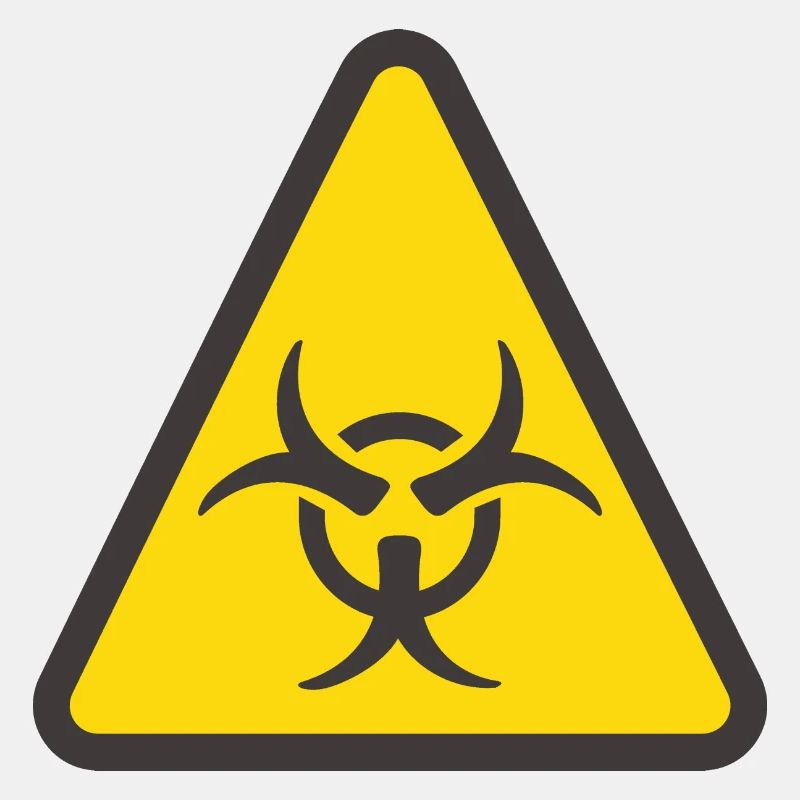 Warnschild Biogefahr gelb