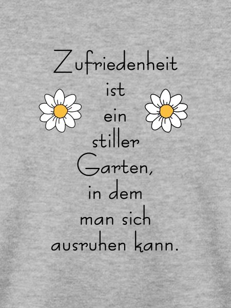 Zufriedenheit Satz