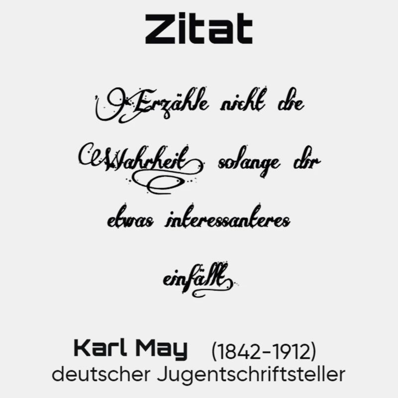 Zitat: Karl May