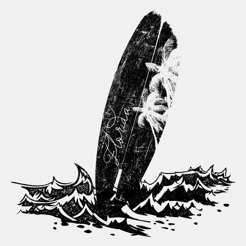 Planche de surf sur la plage