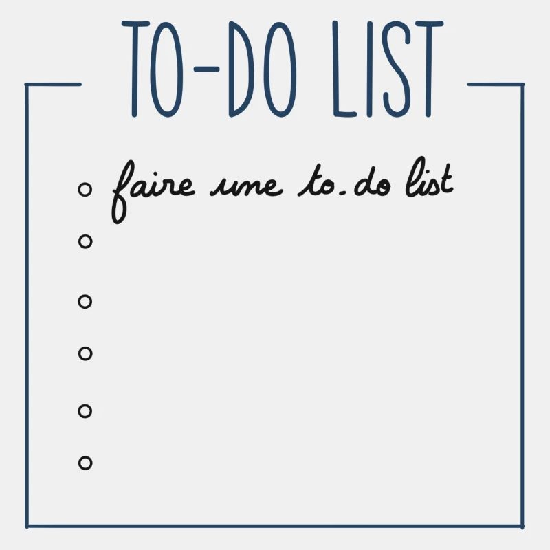 To-do list