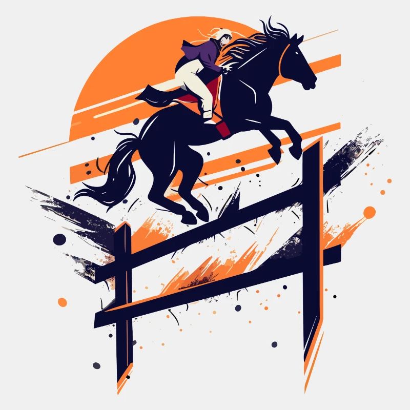 Silhouette de cavalier
