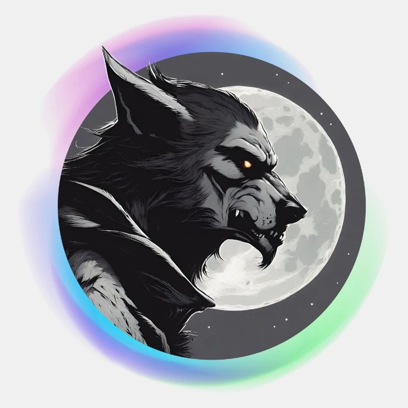 Werwolf spitzt die Ohren