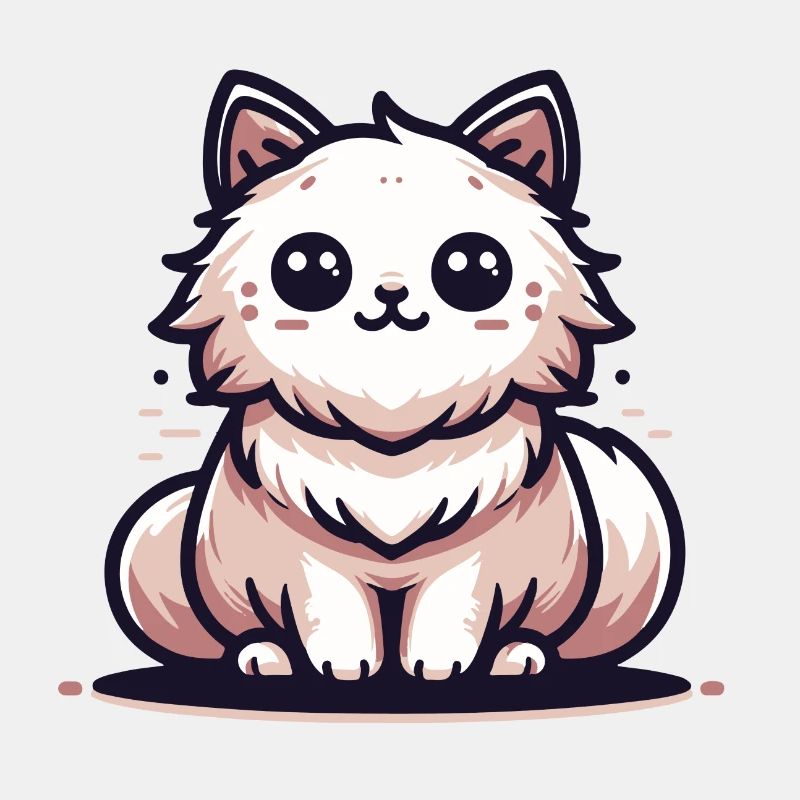Sitzende Katze