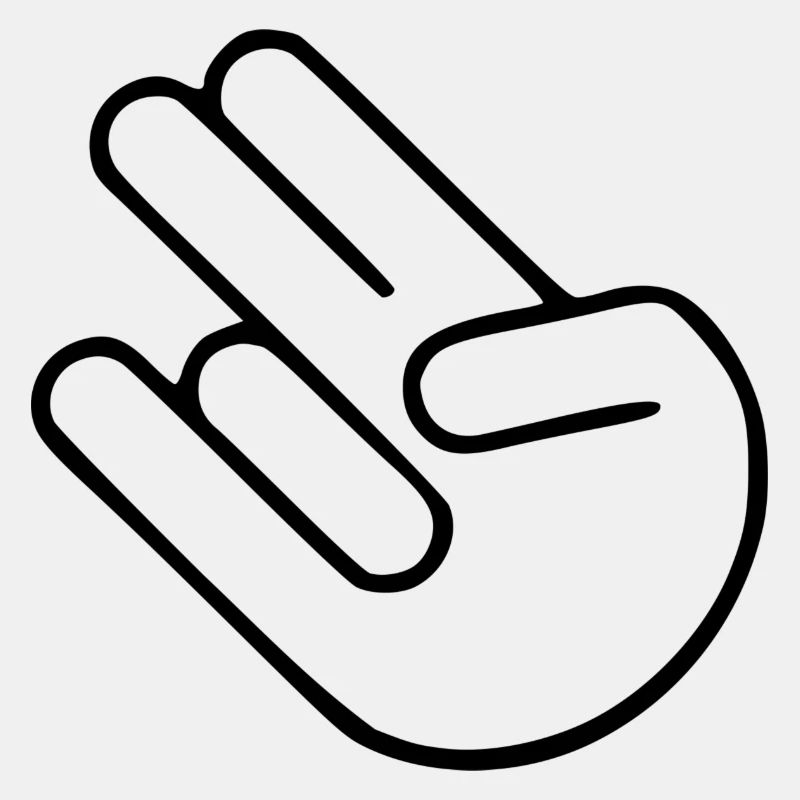 Shocker bumper sticker sticker gift hand gesture