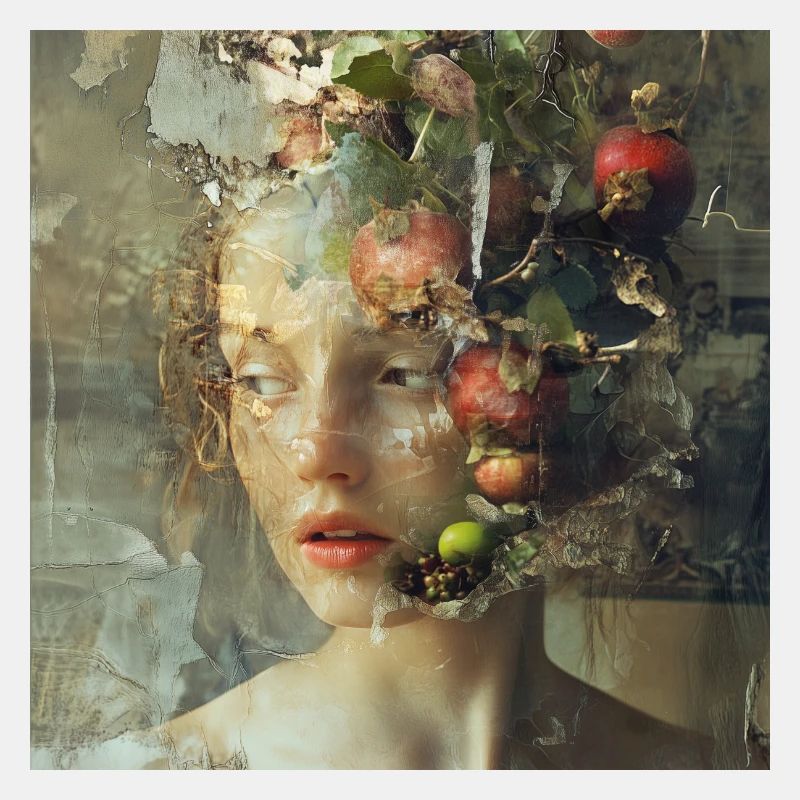 Frau mit Obst