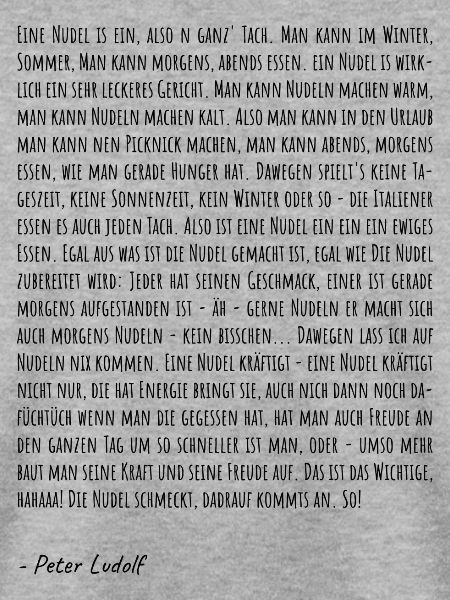 Ode an die Nudel