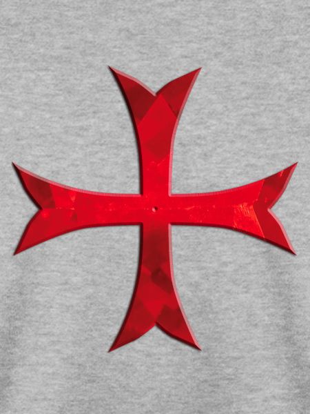Templer Kreuz schlicht rot