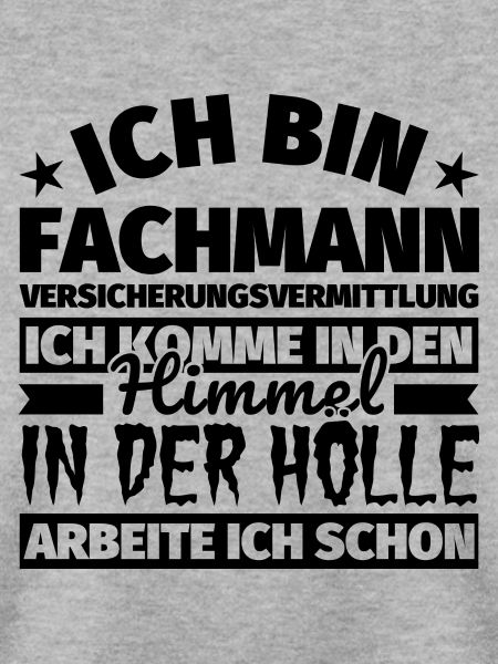 Fachmann Versicherungsvermittlung Geschenk lustig