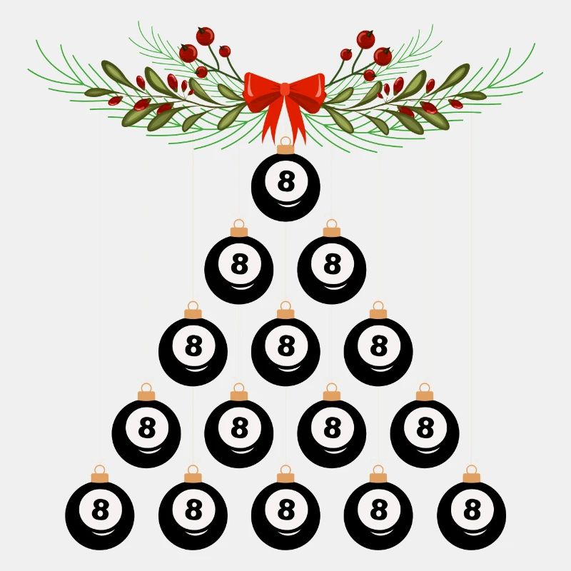 Billard Christbaumkugeln
