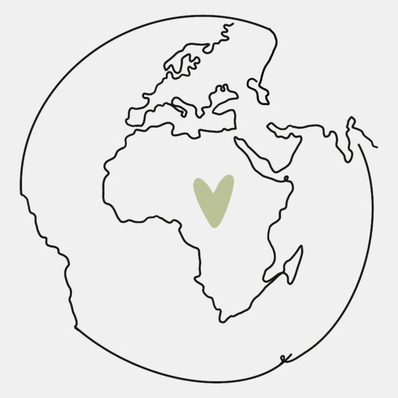 Weltkugel Afrika