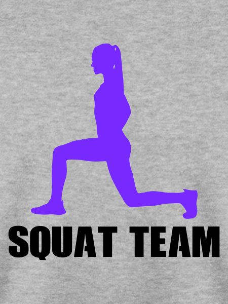 woman squat team