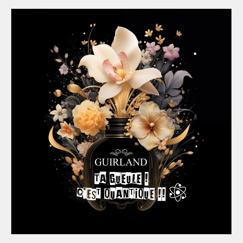 Teeshirt Guirland Ta Gueule c'est quantique !