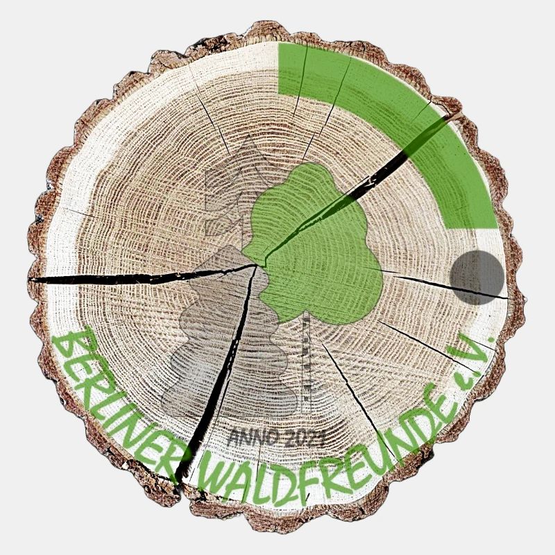 Tree disc original with logo on the edge