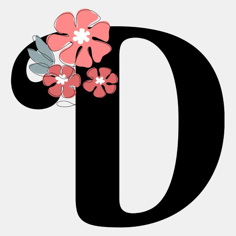 Minimalistischer Blumenbrief