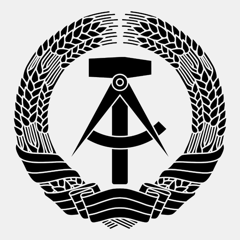DDR Wappen (schwarz)