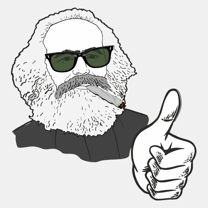 Karl Marx mags kiffen