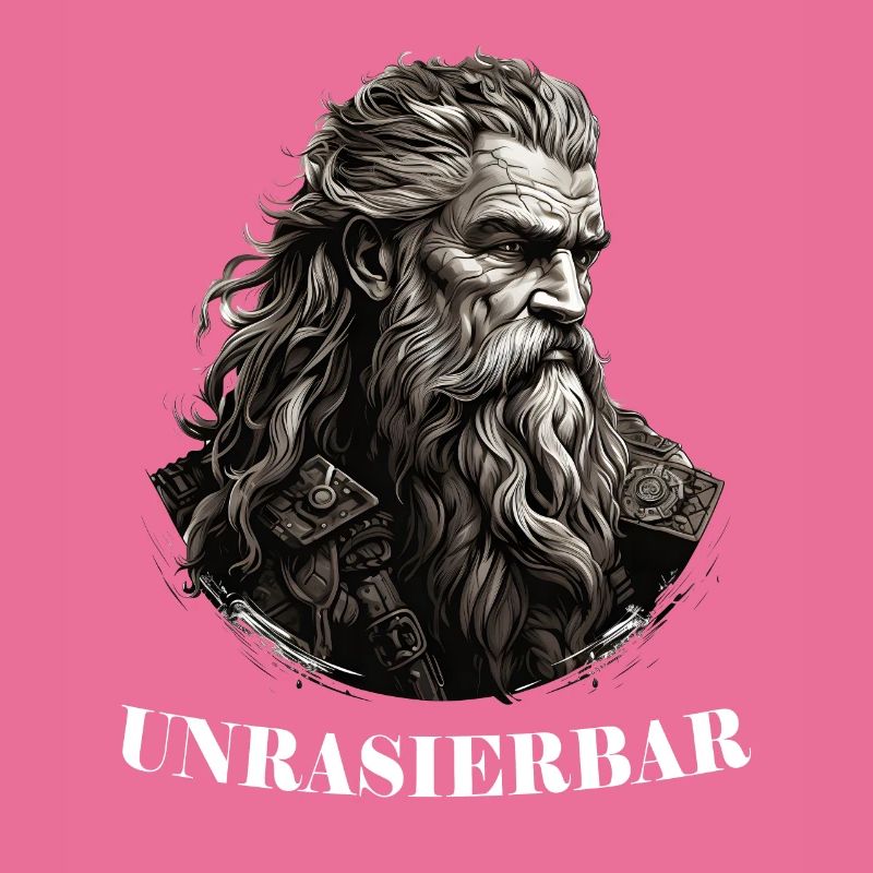 Wikinger Bartträger Lustiger Bart Spruch
