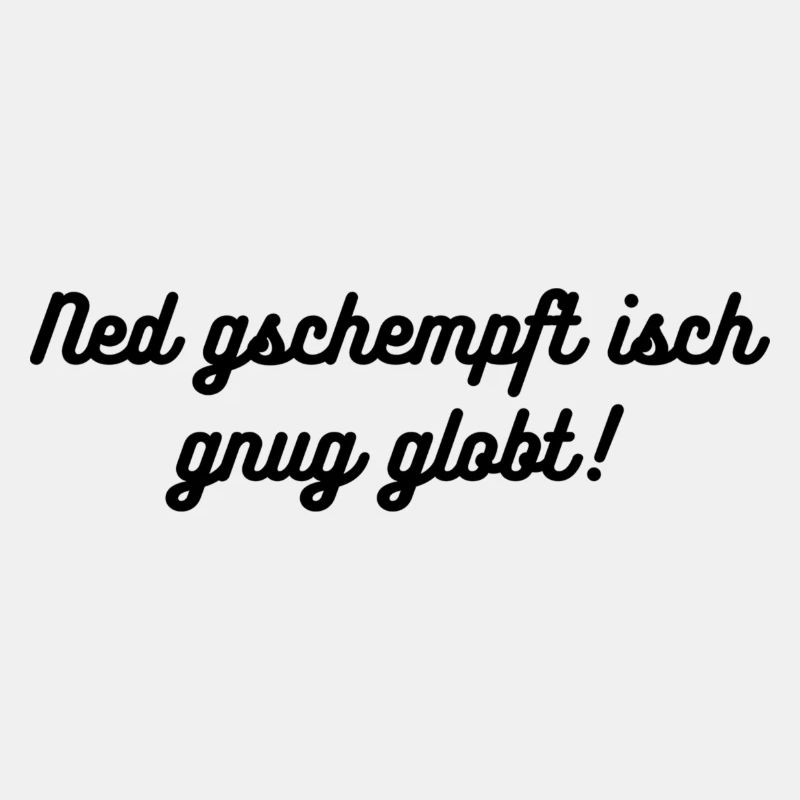 Ned gschempft