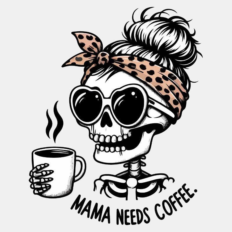 Mama braucht Kaffeeskelett