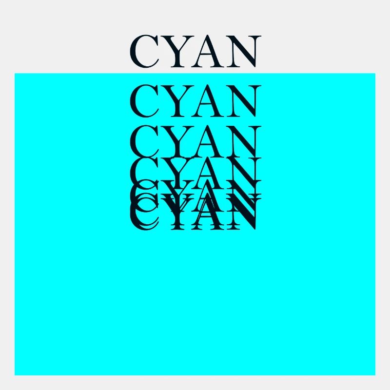 CMYK Cyan