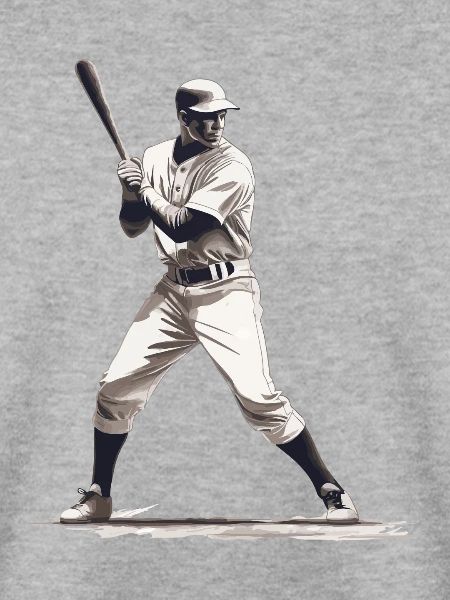 Baseball Spieler mit Baseballschläger