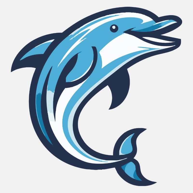 Delfin-blaue Welle