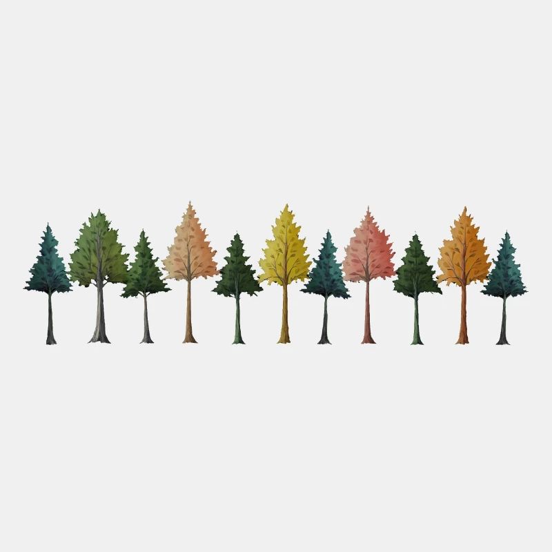 Trees Forest Drawing