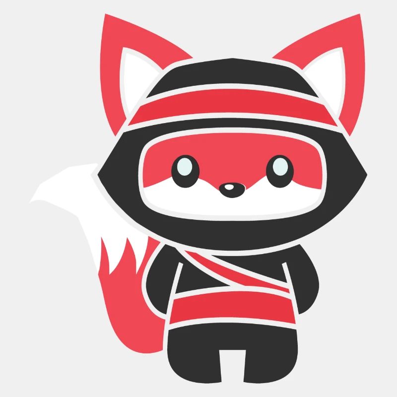 inimalistischer Ninja-Fuchs