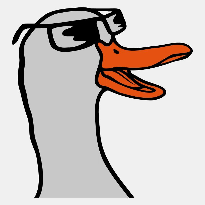 Gesicht Sonnenbrille Gans Comic