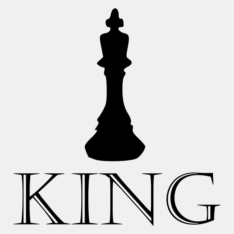 King - Schriftzug mit Bild